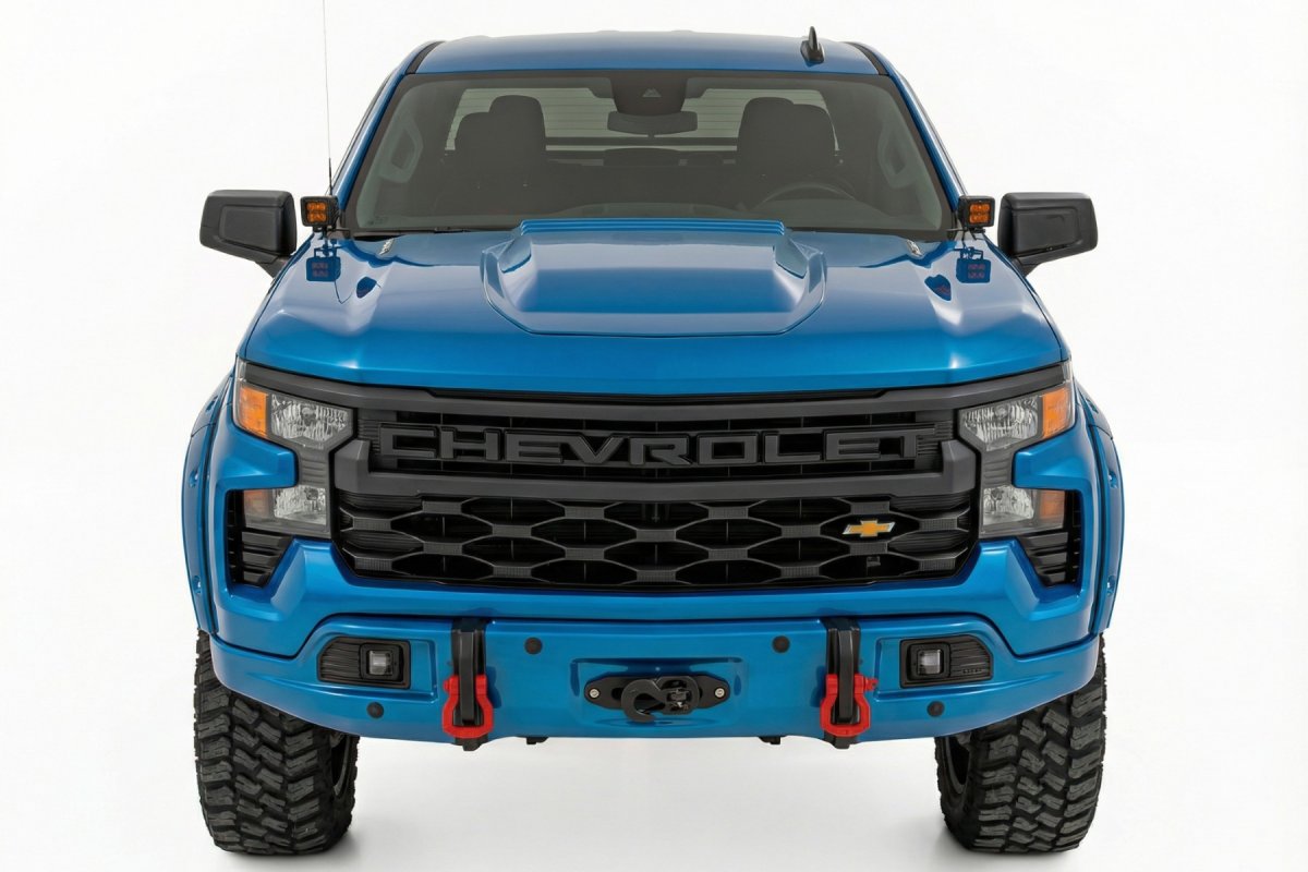 Chevrolet Silverado 1500 Bumper - Front - Rough Country - FXS - GXP Lakeshore Blue - '23-'26